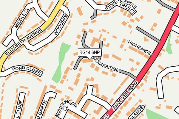 RG14 6NP map - OS OpenMap – Local (Ordnance Survey) RG14 6NP map - OS OpenMap – Local (Ordnance Survey)
