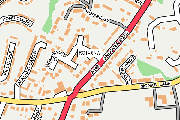 RG14 6NW map - OS OpenMap – Local (Ordnance Survey) RG14 6NW map - OS OpenMap – Local (Ordnance Survey)