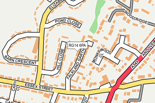 RG14 6PA map - OS OpenMap – Local (Ordnance Survey) RG14 6PA map - OS OpenMap – Local (Ordnance Survey)
