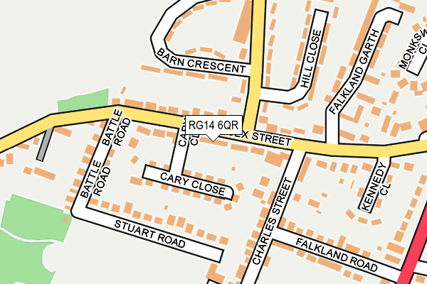 RG14 6QR map - OS OpenMap – Local (Ordnance Survey) RG14 6QR map - OS OpenMap – Local (Ordnance Survey)
