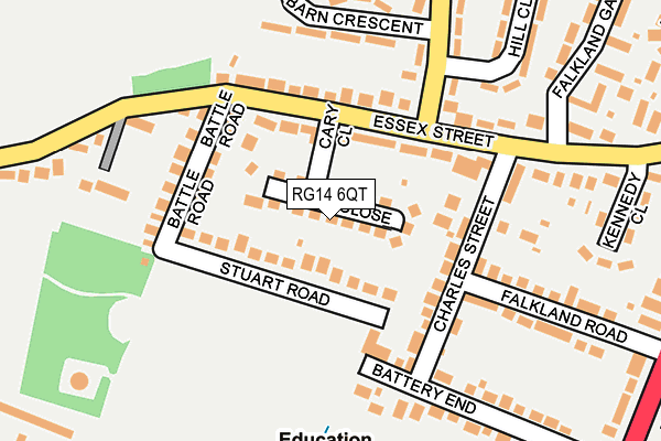 RG14 6QT map - OS OpenMap – Local (Ordnance Survey) RG14 6QT map - OS OpenMap – Local (Ordnance Survey)