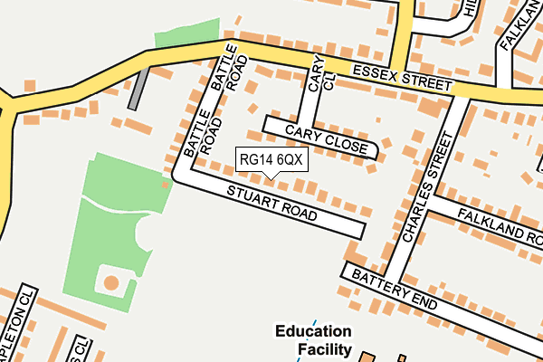 RG14 6QX map - OS OpenMap – Local (Ordnance Survey) RG14 6QX map - OS OpenMap – Local (Ordnance Survey)