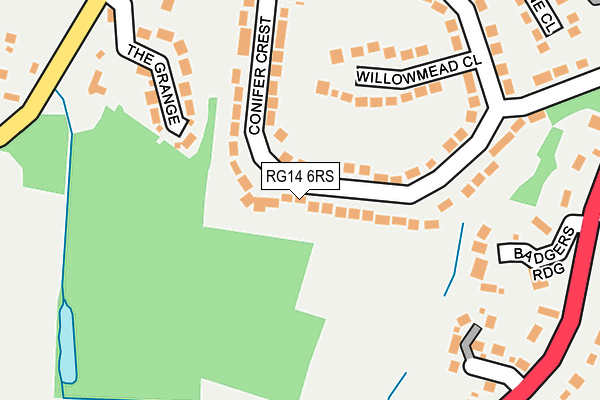 RG14 6RS map - OS OpenMap – Local (Ordnance Survey) RG14 6RS map - OS OpenMap – Local (Ordnance Survey)