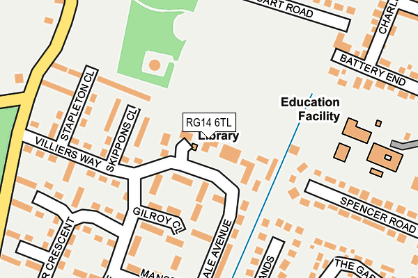 RG14 6TL map - OS OpenMap – Local (Ordnance Survey) RG14 6TL map - OS OpenMap – Local (Ordnance Survey)