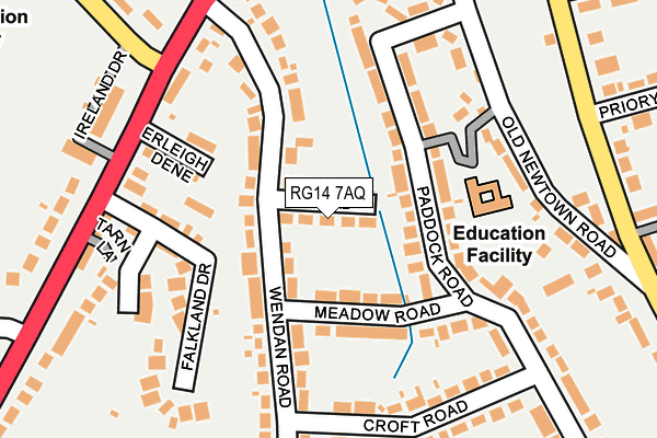 RG14 7AQ map - OS OpenMap – Local (Ordnance Survey) RG14 7AQ map - OS OpenMap – Local (Ordnance Survey)