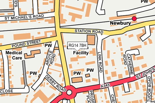 RG14 7BH map - OS OpenMap – Local (Ordnance Survey) RG14 7BH map - OS OpenMap – Local (Ordnance Survey)