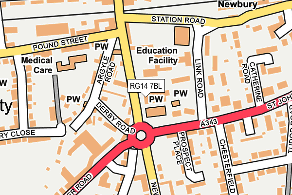RG14 7BL map - OS OpenMap – Local (Ordnance Survey) RG14 7BL map - OS OpenMap – Local (Ordnance Survey)