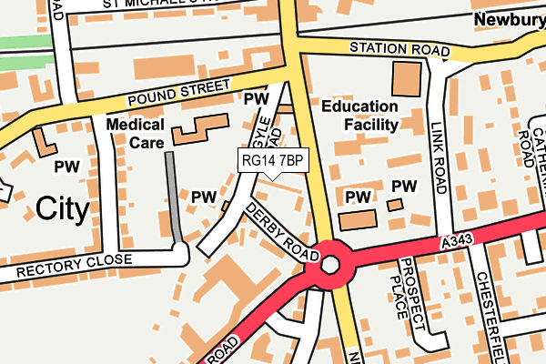 RG14 7BP map - OS OpenMap – Local (Ordnance Survey) RG14 7BP map - OS OpenMap – Local (Ordnance Survey)