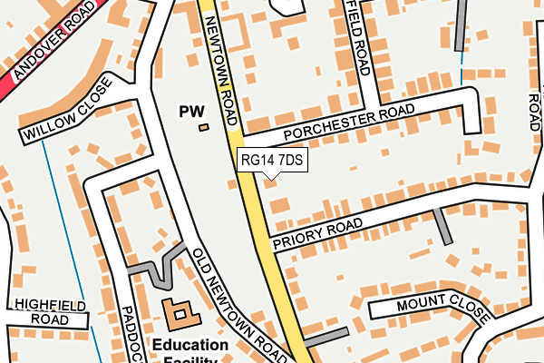 RG14 7DS map - OS OpenMap – Local (Ordnance Survey) RG14 7DS map - OS OpenMap – Local (Ordnance Survey)