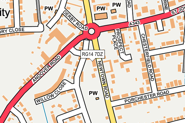 RG14 7DZ map - OS OpenMap – Local (Ordnance Survey) RG14 7DZ map - OS OpenMap – Local (Ordnance Survey)