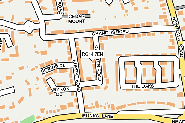 RG14 7EN map - OS OpenMap – Local (Ordnance Survey) RG14 7EN map - OS OpenMap – Local (Ordnance Survey)