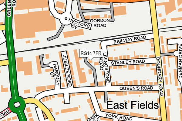 RG14 7FR map - OS OpenMap – Local (Ordnance Survey) RG14 7FR map - OS OpenMap – Local (Ordnance Survey)
