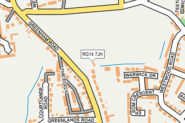 RG14 7JH map - OS OpenMap – Local (Ordnance Survey) RG14 7JH map - OS OpenMap – Local (Ordnance Survey)