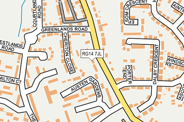 RG14 7JL map - OS OpenMap – Local (Ordnance Survey) RG14 7JL map - OS OpenMap – Local (Ordnance Survey)