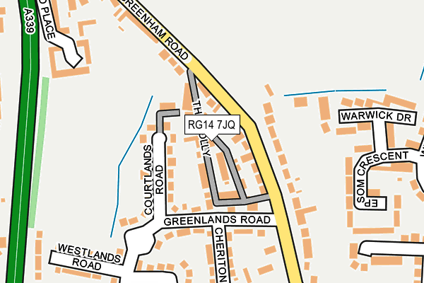 RG14 7JQ map - OS OpenMap – Local (Ordnance Survey) RG14 7JQ map - OS OpenMap – Local (Ordnance Survey)