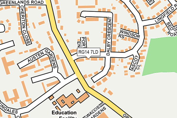 RG14 7LD map - OS OpenMap – Local (Ordnance Survey) RG14 7LD map - OS OpenMap – Local (Ordnance Survey)