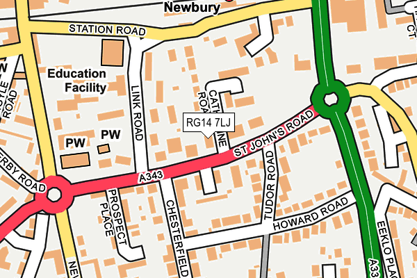 RG14 7LJ map - OS OpenMap – Local (Ordnance Survey) RG14 7LJ map - OS OpenMap – Local (Ordnance Survey)
