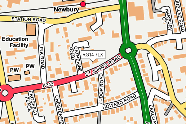 RG14 7LX map - OS OpenMap – Local (Ordnance Survey) RG14 7LX map - OS OpenMap – Local (Ordnance Survey)