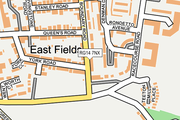 RG14 7NX map - OS OpenMap – Local (Ordnance Survey) RG14 7NX map - OS OpenMap – Local (Ordnance Survey)