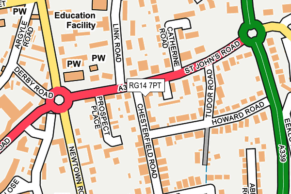 RG14 7PT map - OS OpenMap – Local (Ordnance Survey) RG14 7PT map - OS OpenMap – Local (Ordnance Survey)