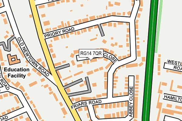 RG14 7QR map - OS OpenMap – Local (Ordnance Survey) RG14 7QR map - OS OpenMap – Local (Ordnance Survey)