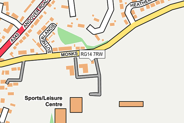 RG14 7RW map - OS OpenMap – Local (Ordnance Survey) RG14 7RW map - OS OpenMap – Local (Ordnance Survey)