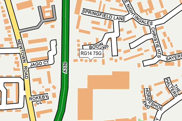 RG14 7SG map - OS OpenMap – Local (Ordnance Survey) RG14 7SG map - OS OpenMap – Local (Ordnance Survey)