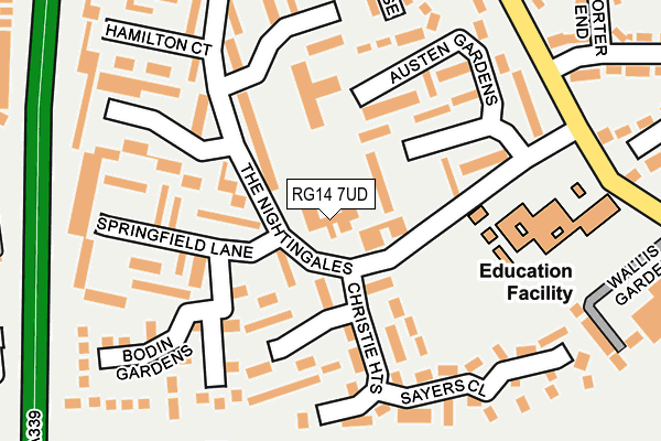 RG14 7UD map - OS OpenMap – Local (Ordnance Survey) RG14 7UD map - OS OpenMap – Local (Ordnance Survey)
