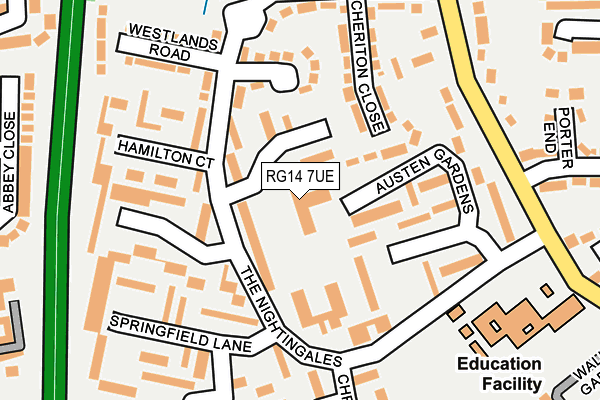 RG14 7UE map - OS OpenMap – Local (Ordnance Survey) RG14 7UE map - OS OpenMap – Local (Ordnance Survey)