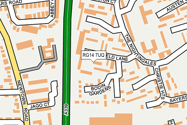 RG14 7UQ map - OS OpenMap – Local (Ordnance Survey) RG14 7UQ map - OS OpenMap – Local (Ordnance Survey)