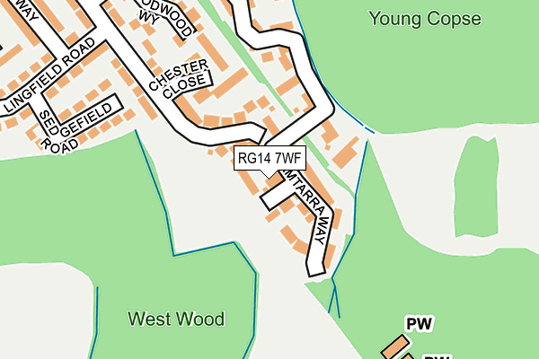 RG14 7WF map - OS OpenMap – Local (Ordnance Survey) RG14 7WF map - OS OpenMap – Local (Ordnance Survey)