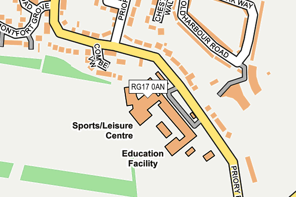 RG17 0AN map - OS OpenMap – Local (Ordnance Survey) RG17 0AN map - OS OpenMap – Local (Ordnance Survey)