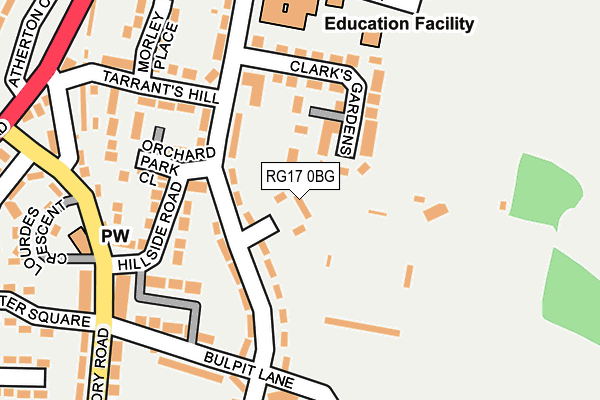 RG17 0BG map - OS OpenMap – Local (Ordnance Survey) RG17 0BG map - OS OpenMap – Local (Ordnance Survey)