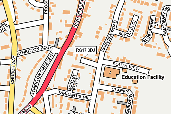 RG17 0DJ map - OS OpenMap – Local (Ordnance Survey) RG17 0DJ map - OS OpenMap – Local (Ordnance Survey)