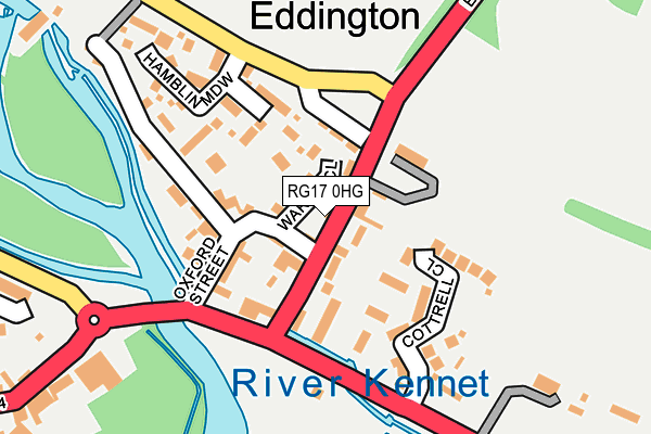 RG17 0HG map - OS OpenMap – Local (Ordnance Survey) RG17 0HG map - OS OpenMap – Local (Ordnance Survey)