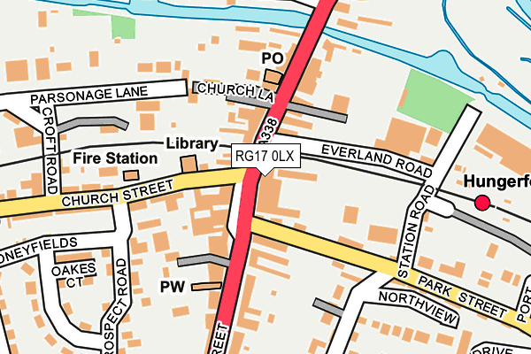 RG17 0LX map - OS OpenMap – Local (Ordnance Survey) RG17 0LX map - OS OpenMap – Local (Ordnance Survey)