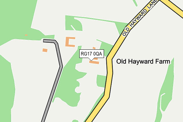 RG17 0QA map - OS OpenMap – Local (Ordnance Survey) RG17 0QA map - OS OpenMap – Local (Ordnance Survey)