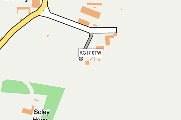 RG17 0TW map - OS OpenMap – Local (Ordnance Survey) RG17 0TW map - OS OpenMap – Local (Ordnance Survey)
