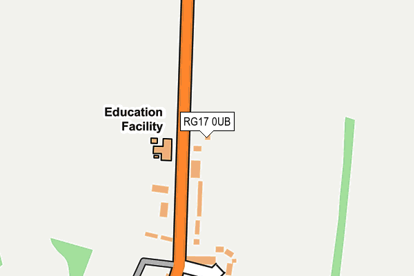 RG17 0UB map - OS OpenMap – Local (Ordnance Survey) RG17 0UB map - OS OpenMap – Local (Ordnance Survey)