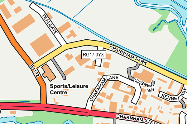 RG17 0YX map - OS OpenMap – Local (Ordnance Survey) RG17 0YX map - OS OpenMap – Local (Ordnance Survey)