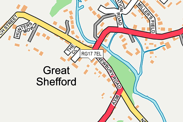 RG17 7EL map - OS OpenMap – Local (Ordnance Survey) RG17 7EL map - OS OpenMap – Local (Ordnance Survey)