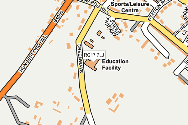 RG17 7LJ map - OS OpenMap – Local (Ordnance Survey) RG17 7LJ map - OS OpenMap – Local (Ordnance Survey)