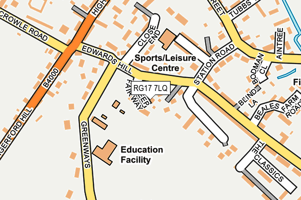 RG17 7LQ map - OS OpenMap – Local (Ordnance Survey) RG17 7LQ map - OS OpenMap – Local (Ordnance Survey)