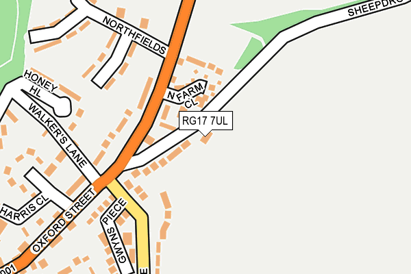 RG17 7UL map - OS OpenMap – Local (Ordnance Survey) RG17 7UL map - OS OpenMap – Local (Ordnance Survey)