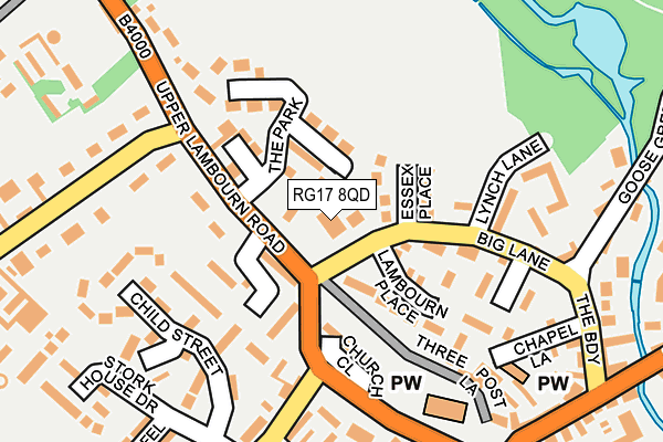 RG17 8QD map - OS OpenMap – Local (Ordnance Survey) RG17 8QD map - OS OpenMap – Local (Ordnance Survey)