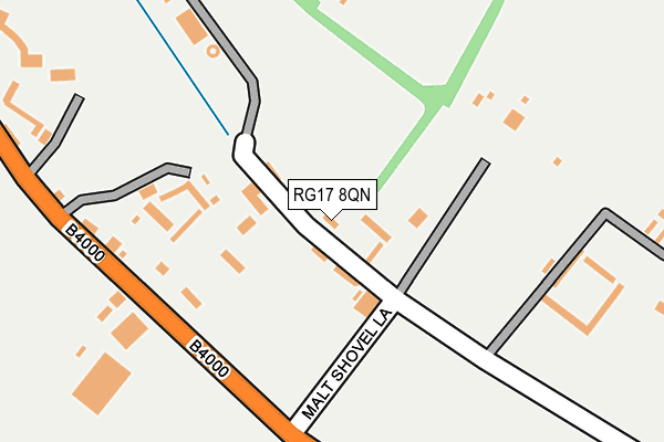 RG17 8QN map - OS OpenMap – Local (Ordnance Survey) RG17 8QN map - OS OpenMap – Local (Ordnance Survey)