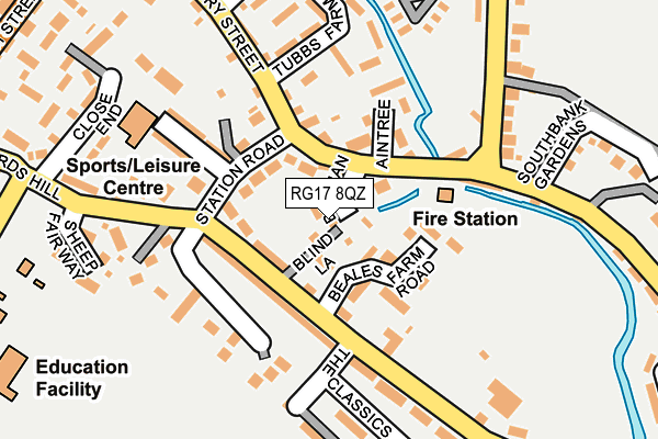 RG17 8QZ map - OS OpenMap – Local (Ordnance Survey) RG17 8QZ map - OS OpenMap – Local (Ordnance Survey)