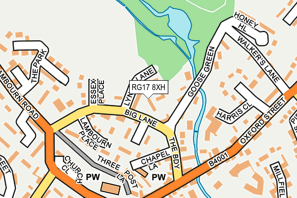 RG17 8XH map - OS OpenMap – Local (Ordnance Survey) RG17 8XH map - OS OpenMap – Local (Ordnance Survey)