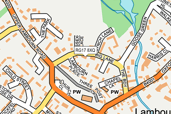RG17 8XQ map - OS OpenMap – Local (Ordnance Survey) RG17 8XQ map - OS OpenMap – Local (Ordnance Survey)