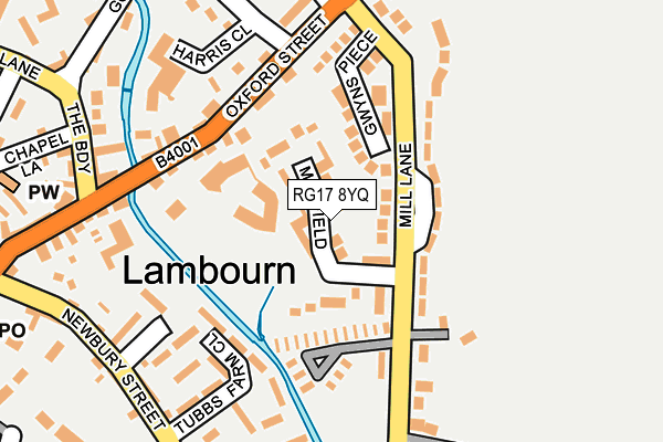 RG17 8YQ map - OS OpenMap – Local (Ordnance Survey) RG17 8YQ map - OS OpenMap – Local (Ordnance Survey)